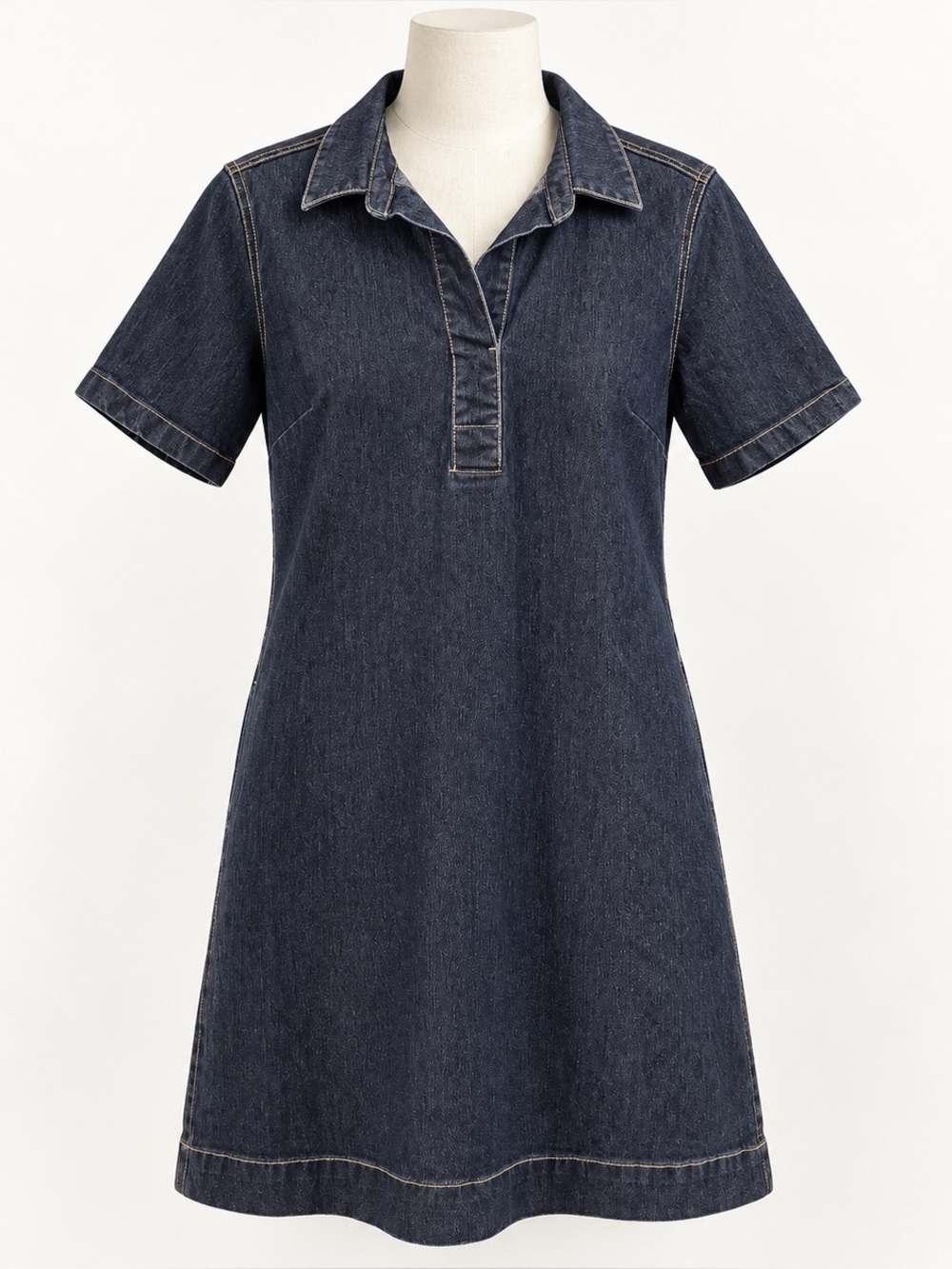 Liz Claiborne Simply Liz Organic Cotton Black Shift Dress Size L